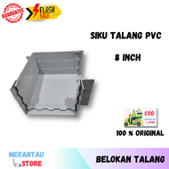 Siku Talang PVC Belokan Talang Air Atap Kotak 8 Inch Tebal Sok L Hujan 8inch Berkualitas Termurah