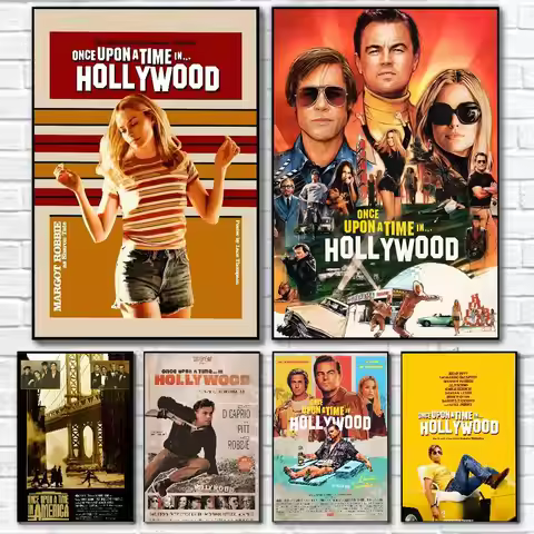 Classic Movie O-Once Upon a Time in Hollywood-MT Poster Gift with prints Home bedroom living room de