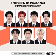 KPOP ID Photo | ENHYPEN Heeseung Jay Jungwon Jake Sunghoon Sunoo Ni-Ki | Fanmade by Vantebunny