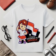 GIRLS' TOP T-SHIRT AGES 2-14 YEARS AUGUST 17 INDEPENDENCE