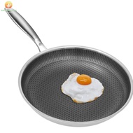 28cm Non Stick Frying Pan Stainless Steel Frying Pan with Removable Handle Works on Induction and Ga