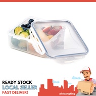 [sgstock] Lock & Lock Classic Stackable Airtight Square Food Container, Clear, 870ML, HPL823C