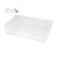 Plastic File Organizer Transparent Square Storage Box A4 Storage Box File Storage Box