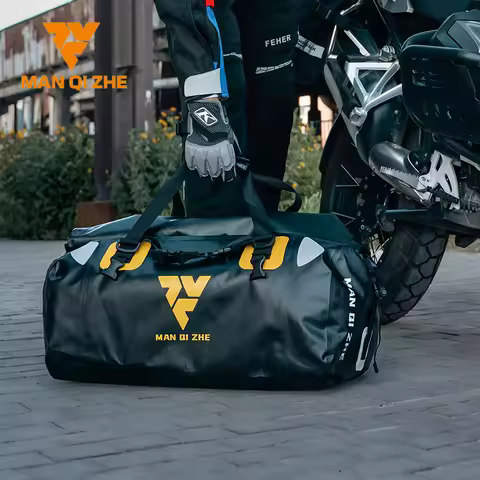 FEHER Motorcycle Tail Bag Expandable 40L & 60L Large Capacity Tear-resistant Waterproof Riding Seat 