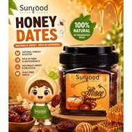 Sunfood Super Foods Honey Dates 250g Jar – Naturally Sweet Premium Dates | Fiber & Antioxidant-Rich