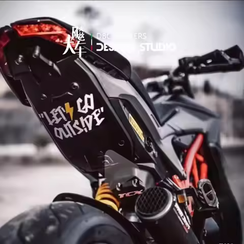 Let's Go Outside Graffiti Sticker Waterproof Vinyl Decal for Motorcycle Car Bike Laptop Helmet Lugga