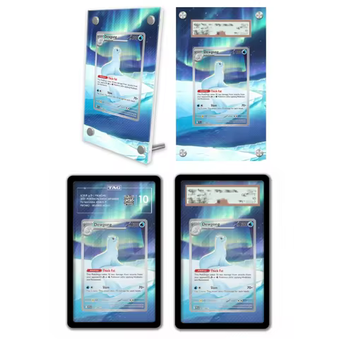 Anime Art Display for Pokemon Dewgong Phantasmal Flames Anime Games Expand Art Acrylic Protective Ca