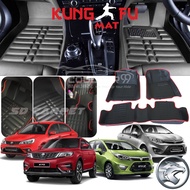 Nexus Car Mat Karpet Kereta Proton X70 Saga Persona Iriz Wira Waja 5D PU Leather Carpet Kereta Alas 