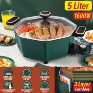 Elantas [ 5L ] Octagonal Electric Nonstick Cooking Hotpot / Periuk Masak Hot Pot Bentuk Octagon / 八角