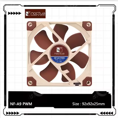Noctua NF-A9 92x92x25mm Computer case cooling fan Intelligent Temperature Control/Low Noise And High