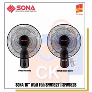 SONA 16” Wall Fan SFW 1527 | SFW1527 | SFW 1528 | SFW1528 (Pull String | Remote) 5 Years Motor Warra