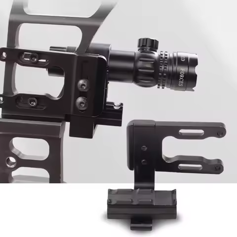 1 Pc Red-Dot Scope Sight Bracket Mount For Recurve Bow Compound Bow Aluminium Scope Sight Holder Spo