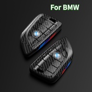 LT Carbon fiber  Car Key Case Cover Key Bag for Bmw  G20 G30 X1 X3 X4 X5 G05 X6 Accessories Car-Styling Holder Shell  Protection