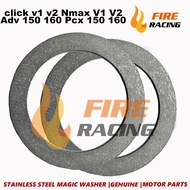 For Click V1 V2 Nmax V1 V2 Adv 150 160 Pcx 150 160 Stainless Steel Magic Washer 1mm Anti Dragging