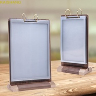 KAISHANG Ads Display Stand, Multi page Loose leaf Menu Card Holder, Multipurpose Aon-slip Acrylic Wo