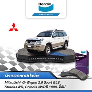 Bendix ผ้าเบรก MITSUBISHI G-wagon turbo 2.8 GLS Strada 4WD / Grandis 4WD (ปี 2003-ขึ้นไป) รหัสผ้าเบรค (DB1223,BS1759)