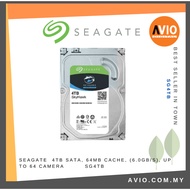 Seagate Skyhawk 4TB SATA, 64MB Cache, (6.0GB/s), Up to 64 Camera SG4TB