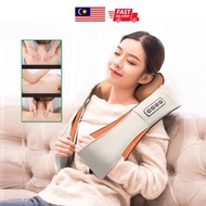 [ MALAYSIA READY STOCK ] U Shape Heating Shiatsu Body Shoulder Neck Massager Urut Leher Tulang Belakang Infrared 4D kne