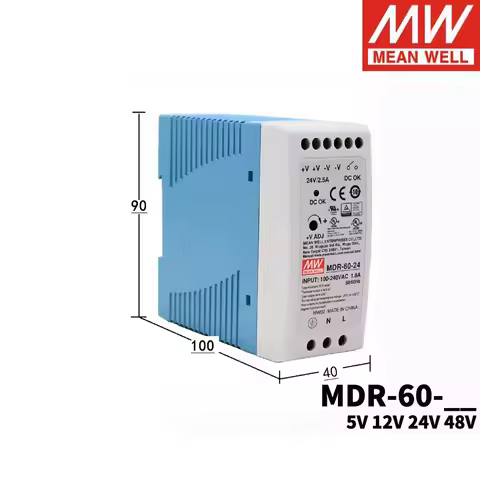 MEAN WELL MDR-60-24 MDR-60 24V 2.5A 60W Single Output Industrial DIN Rail Power Supply MDR-60 series