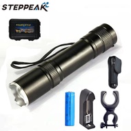 Hot Sale Tactical Led Flashlight Torch Zoom Waterproof Aluminum Rechargeable 18650 Battery For Outdoors