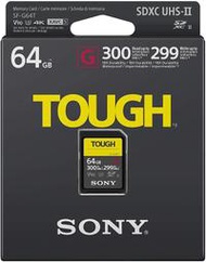 【高雄四海】SONY SF-G64T 64G SD全新公司貨．頂級高速記憶卡．防水防塵耐候．限量特價．寫入299MB/s