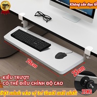 Keyboard Tray No Need To Drill Holes, Adjust Height, Sturdy And Durable Keyboard Stand Keyboard Tray