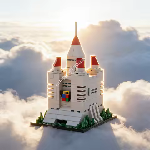 635pcs MOC Voltron Golion Lions Castle Architecture Model Building Blocks Christmas Gift Constructio