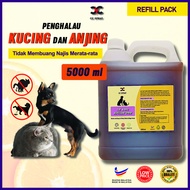 CC Cat & Dog Repellent Pet Repellent Spray REFILL PACK 5000ml Water Based Repel Spray Cat Repellent 