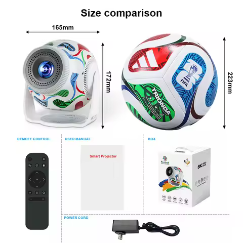 Velec TP360F Projector Android 14 270° Rotation 450 ANSI Native 1080P 4K Auto Keystone WiFi 6 BT5.4