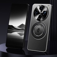 全城熱賣 - 適用於vivo X100 Pro 光影系列 旋轉支架磨砂金屬手機殼（黑色）