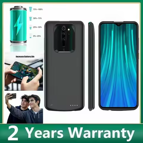 Fashion Newest For Xiaomi Redmi Note 7 8 Pro Battery Case 10000mAh Phone Cover Charger Bank Power Ca