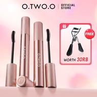 O.TWO.O Mascara Volumizing Waterproof Mascara Tahan Air 24 Jam Curl Power Smudge Proof Lightweight L
