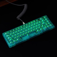 【Keycap Only】Green Transparent Keycaps 114 Keys Cherry Profile PC Pad Printing For Cherry MX Switch 