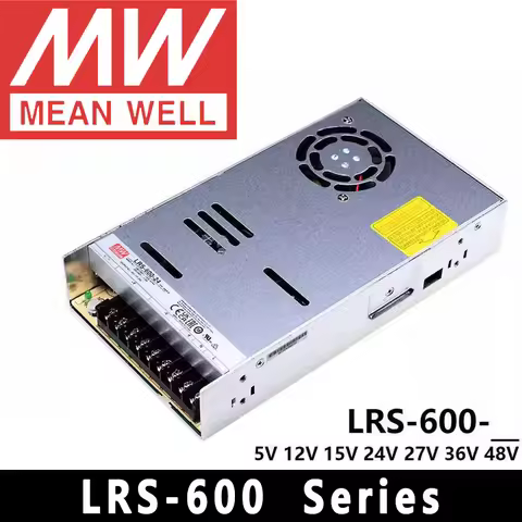 Mean Well LRS-600/600N2-5/12/15/24/27/36/48 meanwell 600W AC/DC Single Output Switching Power Supply
