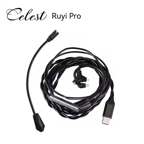 Kinera Celest Ruyi Pro Type C Earphopne Cable Boom Detachabe MIC 0.78mm/MMCX Headset Cable for Game 