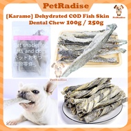 KARAMO Dehydrated COD Fish Skin Dog Dental Chew Stick Dog Bone Chew Dog Treats Dog Snacks Dog Treat 