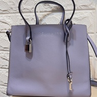 Marc Jacobs Mini Grind 荔枝紋皮革手提/斜背兩用包 (粉紫色)