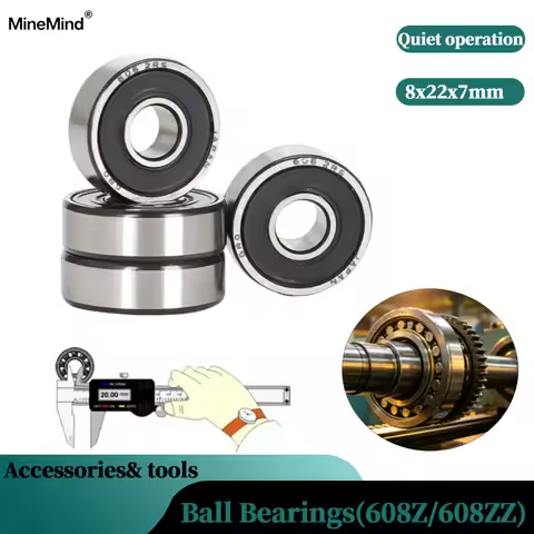 8x22x7mm Ball Bearings 608Z 608ZZ ABEC-7 Deep Groove Mini Ball Bearing Carbon Steel for Skateboard S