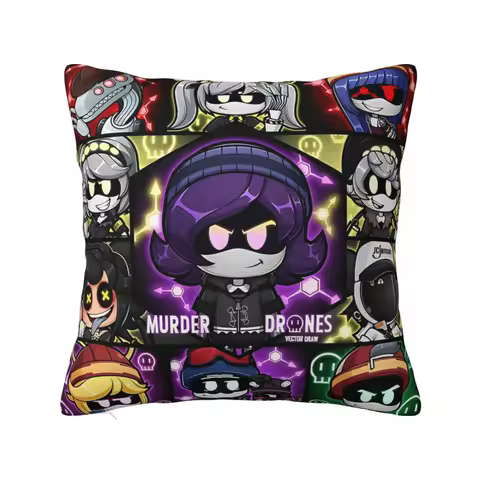 M-Murder D-Drones Pillow Cover Soft Pillow Case Cushion Cover Retro Trendy Printed Pillowcases For W