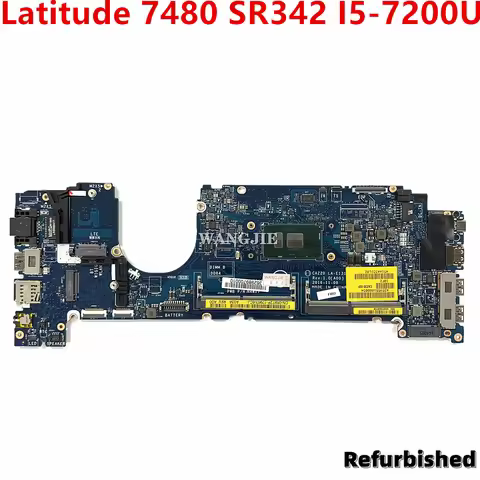 CN-069T2P 069T2P For Dell Latitude 7480 0CXWHP Lapto Motherboard CAZ20 LA-E131P SR342 I5-7200U 0CY3F