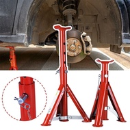 BRABRA Jack Stands, 2/3 Ton Capacity Red Foldable Jack Stands, Height Increasing Tool Telescopic Des