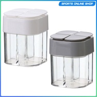 [Beauty] Spice containers Seasoning Bottle Transparent Shape Spice Container Portable for