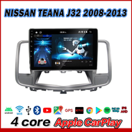 HILMAN จอ 2din android 10 นิ้ว TNISSAN TEANA J32 2008-2013 จอ android ติดรถยนต์ Bluetooth WIFI GPS เครื่องเสียงรถยนต์ HD จอแอนดรอย Quad Core จอ carplay