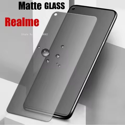 3Pcs Matte Tempered Glass Realme 12 11 10 Pro 9 Plus 9i 8 8i 7i C67 C51 C55 C35 C33 C30 C30s C25 C25
