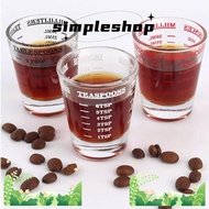 SIMPLE Shot Glass Measuring Cup, Heat Resistant Universal Espresso Shot Glass, Replacement 60ml Espresso Essentials Measuring Shot Glass