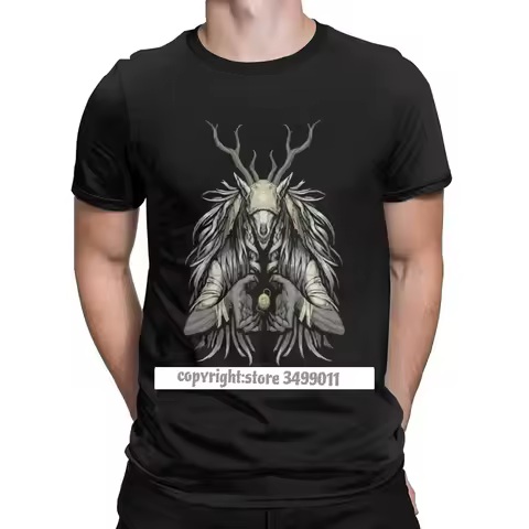 Men's Tops T Shirt The Supplicant Premium Cotton Tshirts Vicar Amelia Bloodborne Scary Harajuku Hall