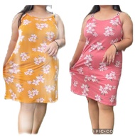 Plus size spaghetti daster dress/ pambahay/loose daster