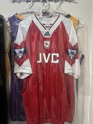 Adidas 復刻 阿仙奴 92/94 經典 JVC WRIGHT 8 波衫 2XL