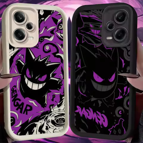P-Pokemon Cool Gengar Phone Case for Xiaomi Redmi Note 13 14 14S 12 11 Pro Plus 5G 12S 11S 10S 10 9 