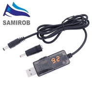 USB To DC Boost Converter Cable 5V to 9V 12V Adjustable Voltage Volt Led Display Transformer DC Powe